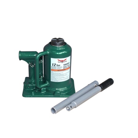 Safeguard Welded Inline Bottle Jack, Shorty, Steel, 12 Ton Capacity 61124